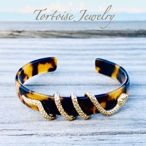 Tortoise Bracelet Gold Snake Wrap Around Women